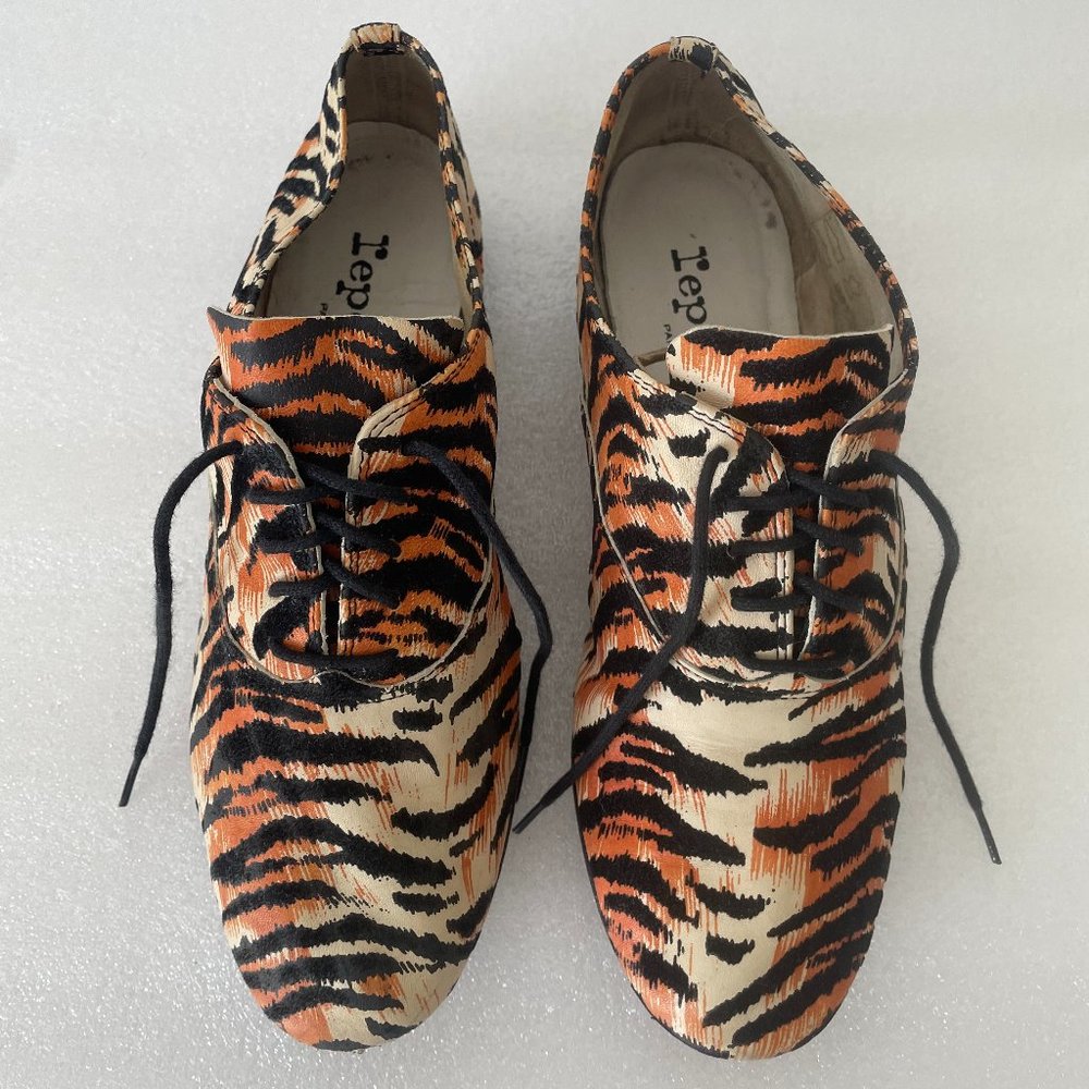 REPETTO Animal print Zizi Oxfords FR37.5 US 7